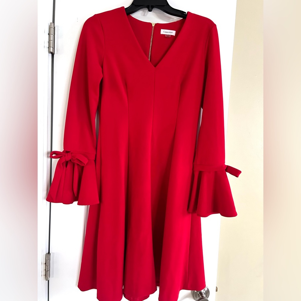 Calvin Klein red dress